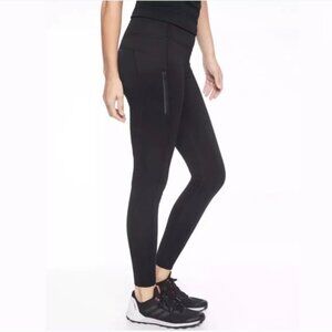 Athleta Primaloft Ridge Tight Leggings Black Fleece Women’s Activewear - Medium